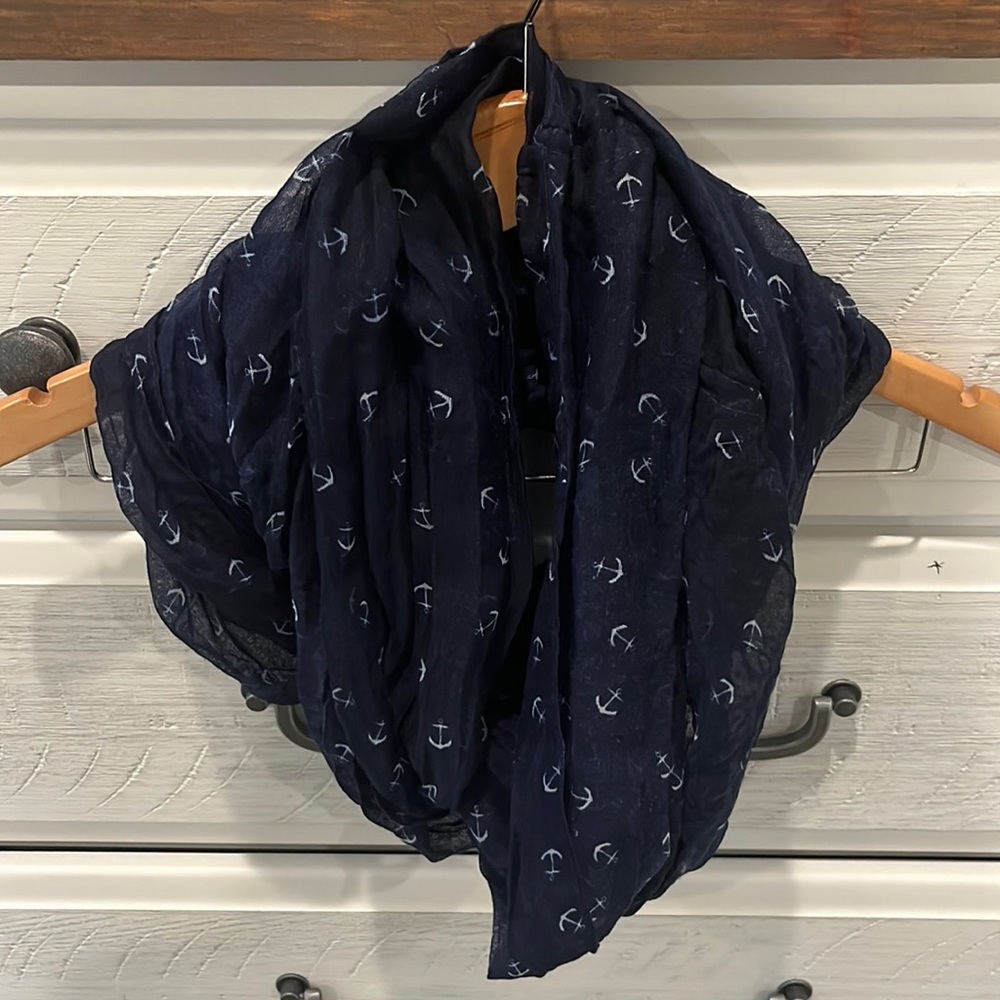 Anchor Summer Weight infinity scarf